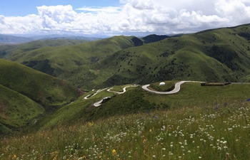 Aerial photos of Shangnan highway in SW China's Sichuan