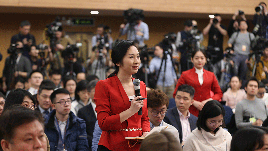 中國(guó)國(guó)際電視臺(tái)CGTN記者提問(wèn)