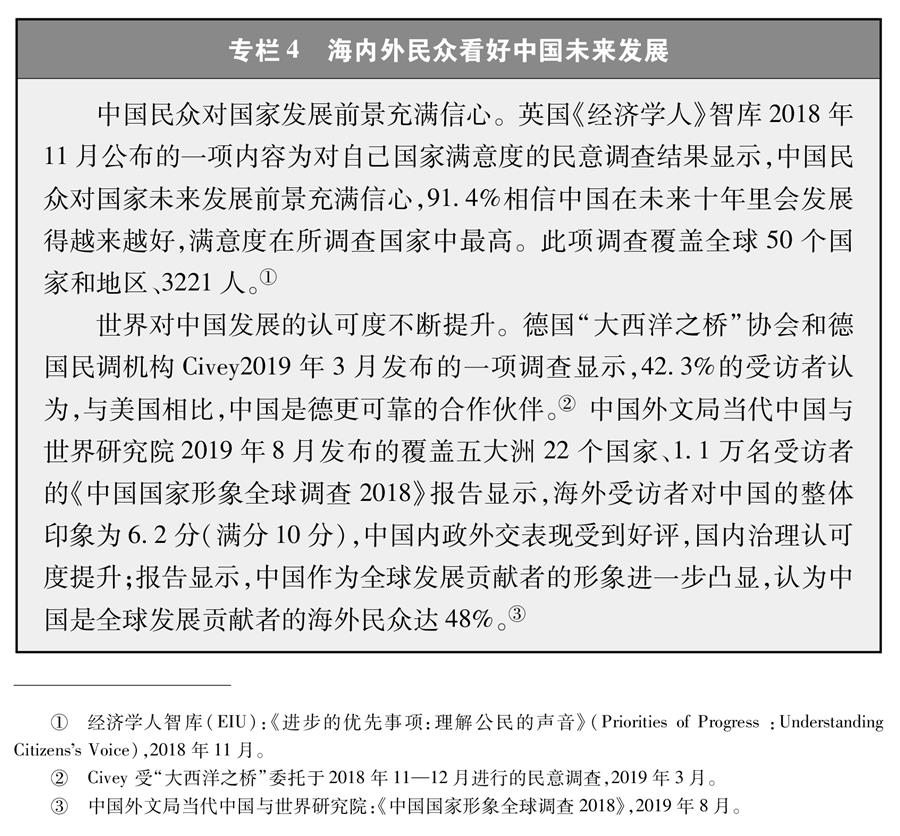 （圖表）[新時代的中國與世界白皮書]專欄4 海內(nèi)外民眾看好中國未來發(fā)展